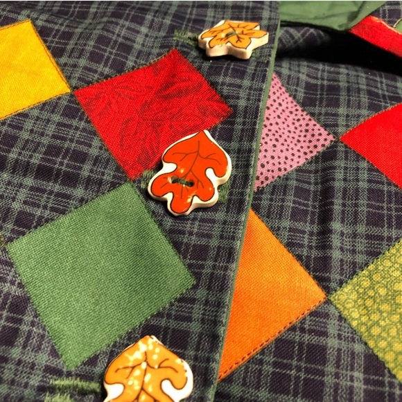 Vintage pumpkin puffy paint vest - Picture 3 of 7